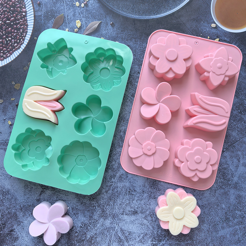 Candle Making Tutorial - kinds Flower Silicone Molds Different Flower-shaped