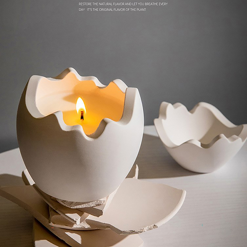 Candle Making Jars With Lids - **Egg Shape Candle Jar Mold Storage
