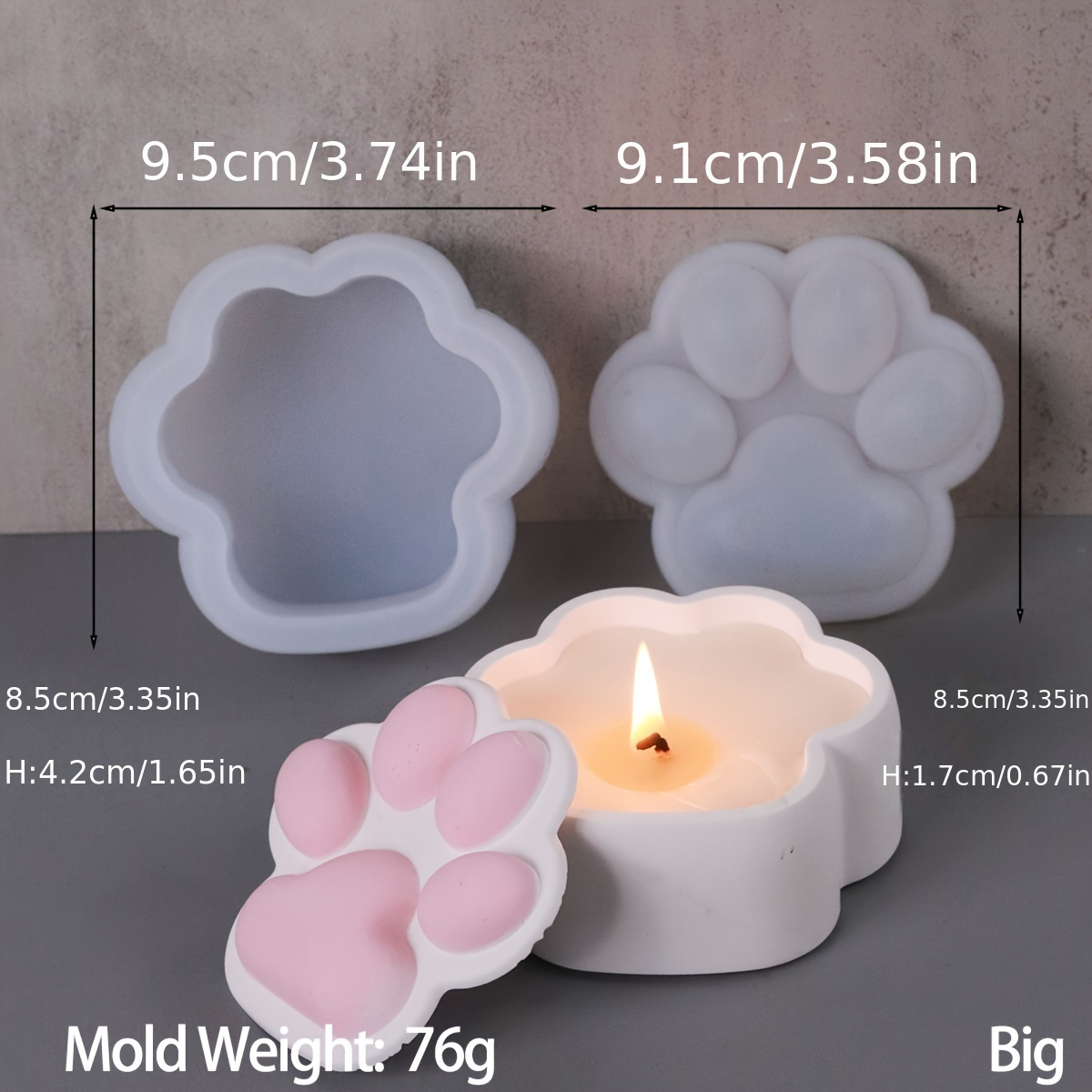 Cat Claw Storage Box Silicone  - Candle Making Jars With Lids review and price