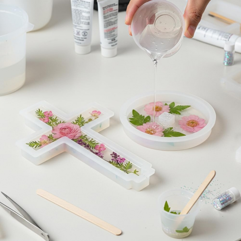 Two silicone molds with a base - Candle Making Jug review and price