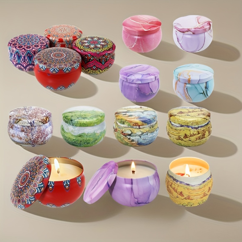 4Pcs Candy Box Candle Tin Jars - Candle Making Jug review and price