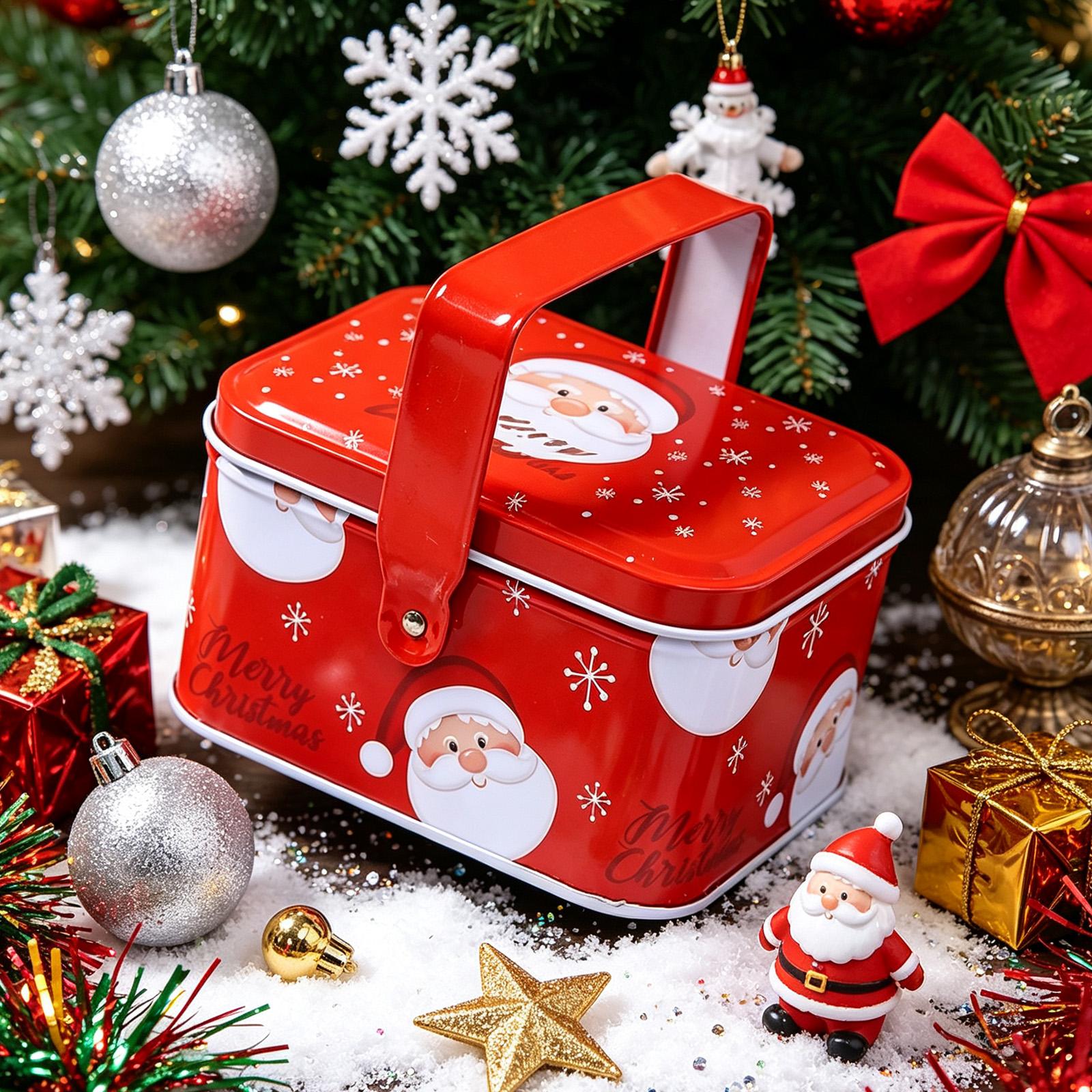Christmas Cookie Tins Metal St - Tin Container Lid review and price