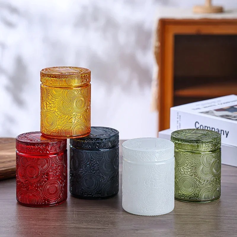 1pc Empty Glass Candle Cup Sto - Candle Making Jars With Lids review and price